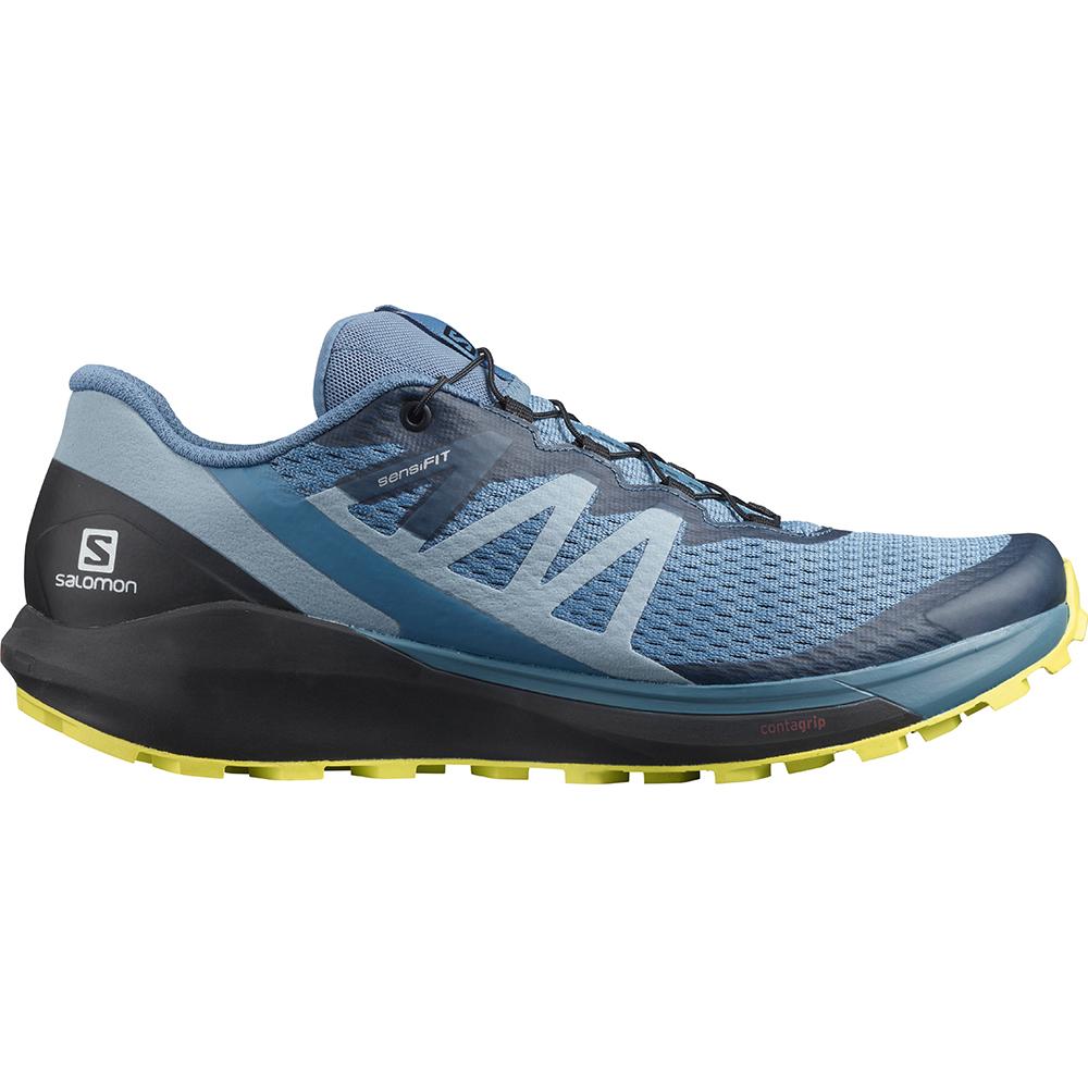 Salomon Israel SENSE RIDE 4 - Mens Road Running Shoes - Blue (UQTM-96145)